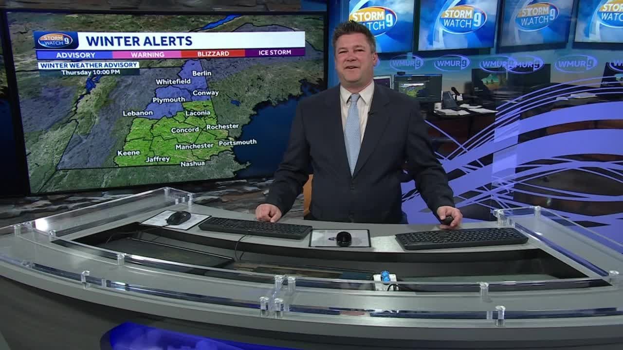 Video: Wintry weather in parts of New Hampshire Thursday