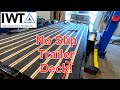 Trailer deck replacement with Black Wood from Industrial Wood Technology