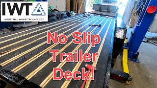 Trailer deck replacement with Black Wood from Industrial Wood Technology