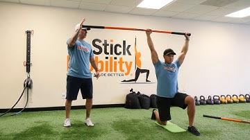 Core Strengthening Full Body Resistance Workout - Stick Mobility Exercise
