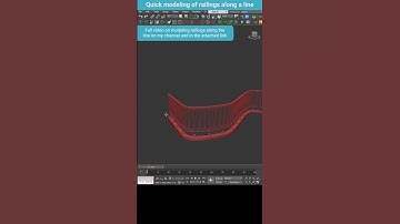 Magic Railings: Spline-Based Modeling in 3ds Max #shorts #3dsmax #modeling #tips