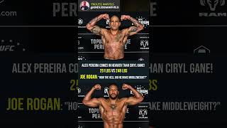 Alex Pereira Weighs More Than Ciryl Gane 🔥 #ufc
