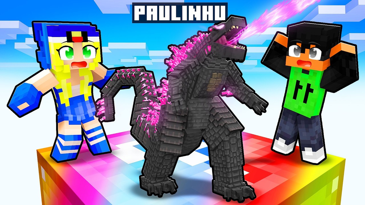 Fingi ser o GODZILLA em um CHUNK OP no Minecraft