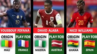 Best African players' origin and European countries they play for/Mbappe's country of origin.