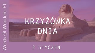 WOW Krzyżówka Dnia 2 Styczeń - Odpowiedzi Words Of Wonders screenshot 4