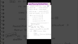 Structure of statment | Logical Reasoning #lr #reasoning #net #trending #notes #paper1 #ugcnet2025