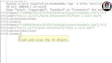 📝 Python File Handling – Writing to a Text File(Part -4)