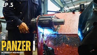 WORKSHOP WEDNESDAY: Cutting drive sprockets with WATER and fabricating IDLER WHEEL stations!