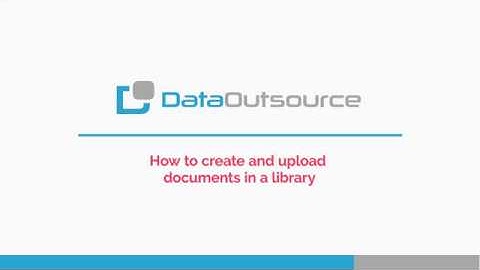 How to Create, Upload Documents in Library (SharePoint 2013)