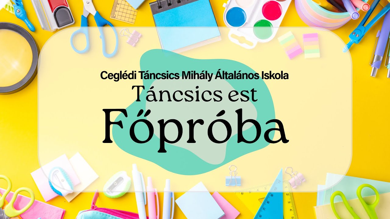 Táncsics est főpróba