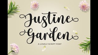 Download Justine Garden Font screenshot 4
