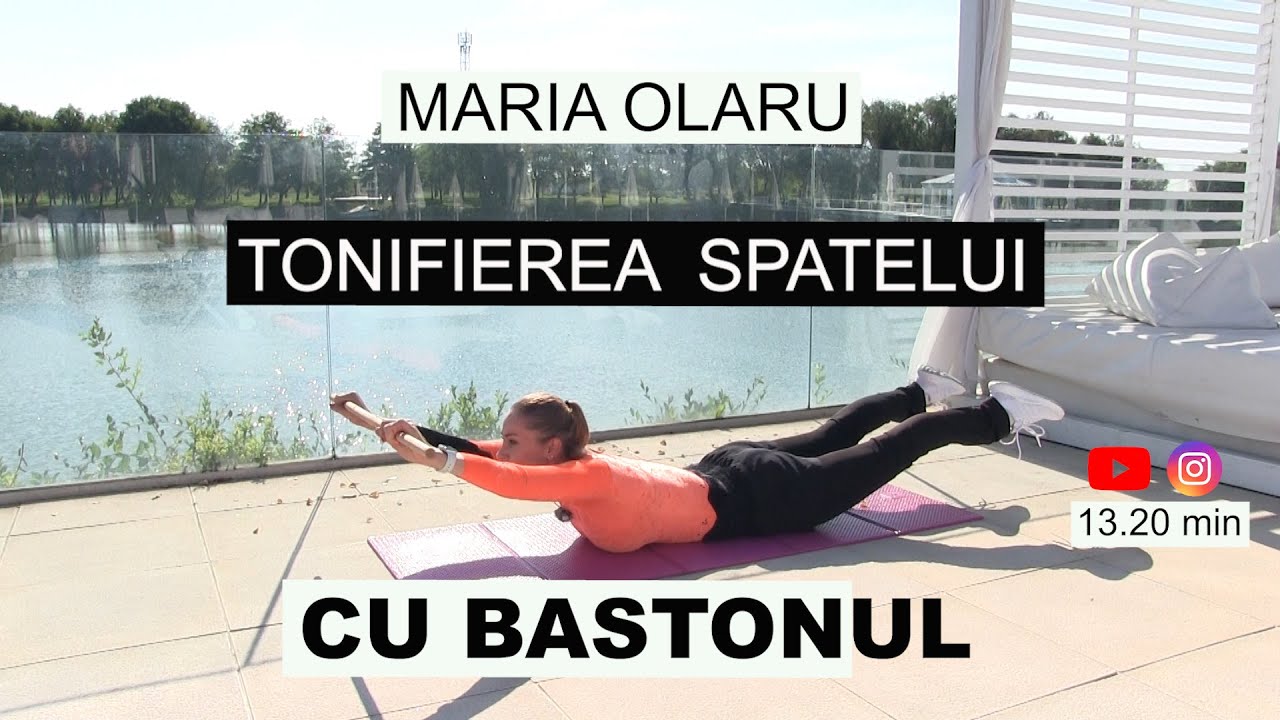 Exerciții pentru întărirea spatelui, cu bastonul/Stick exercise for back TONIFYING/STRENGTHENING