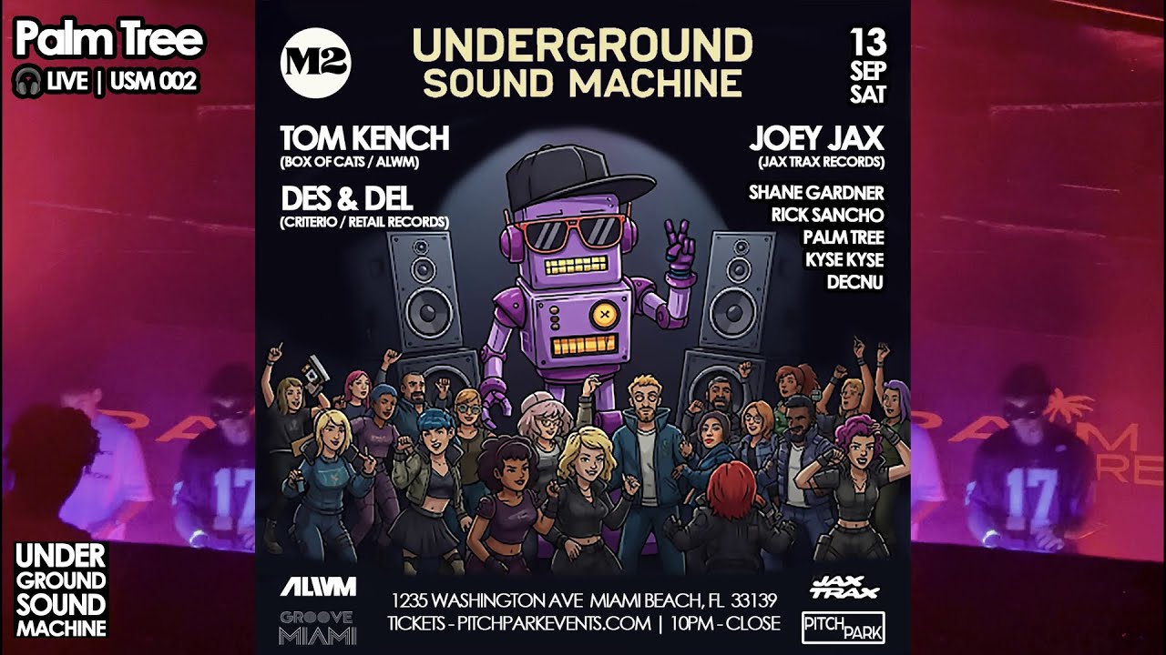 🎧 Palm Tree – Live DJ Set | Underground Sound Machine 002 | M2 Miami [9.13.25]