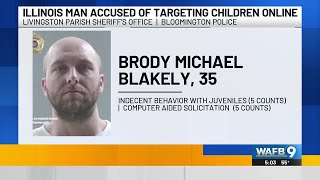 Illinois man arrested on charges of soliciting Louisiana minor online