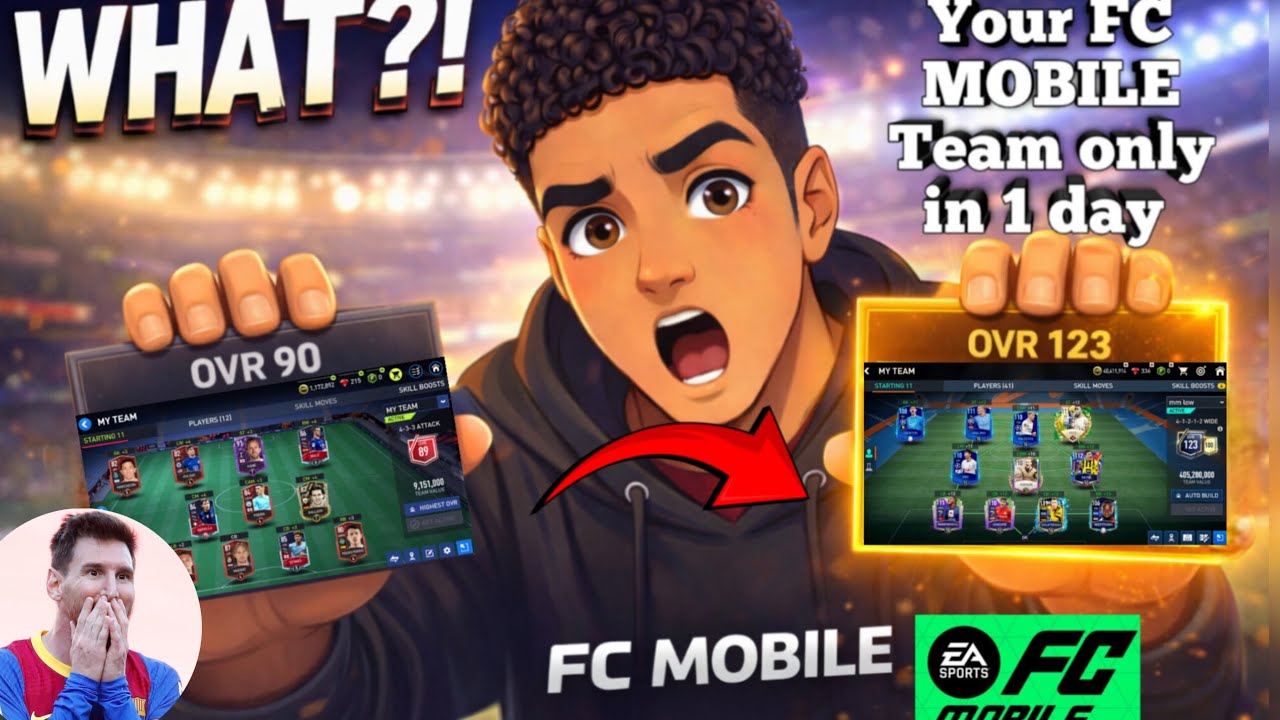 How I Turned a 90 OVR Team into 123 OVR 😱 | FC Mobile Upgrade Guide | 90 OVR ➜ 123 OVR FAST ! 