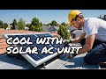 Solar powered air conditioner installation solarpanels solar