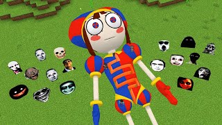 Pomni (Amazing Digital Circus) Maze House With 100 Nextbots in Minecraft - Gameplay - Coffin Meme