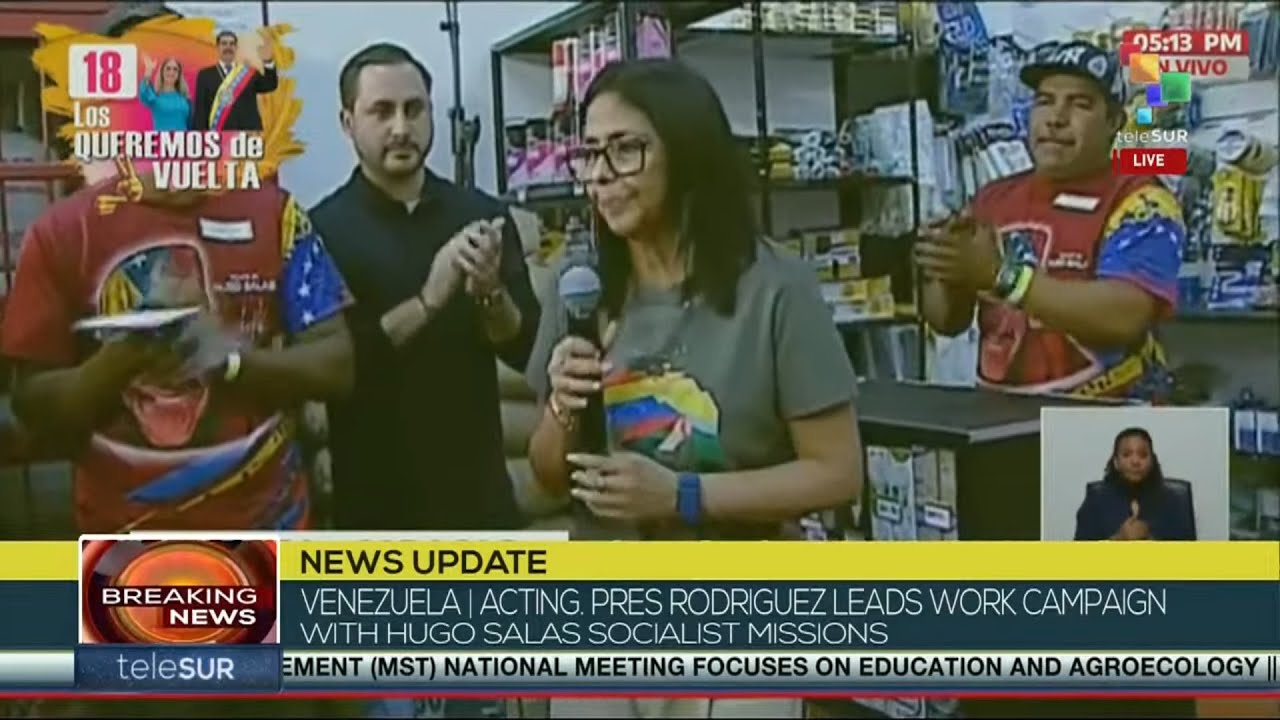 Acting Pres. Rodriguez | “The first 300 millions of oil sales will go to the income of workers”