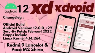 Review Custom ROM XDroid XD Revision OFFICIAL| Android 12 | Redmi 9 | Poco M2