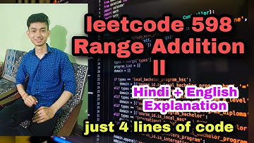 Range Addition II  Leetcode 598  Coding Culture