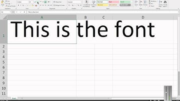 How to change the font size in Microsoft Excel 2013