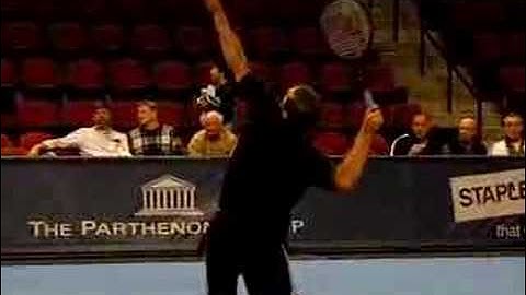 Sampras Slow Motion Serve and Volley
