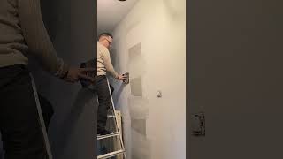 rénovation couloir bande et enduit #renovation #travauxmaison #papabrico #travaux #placoplatre