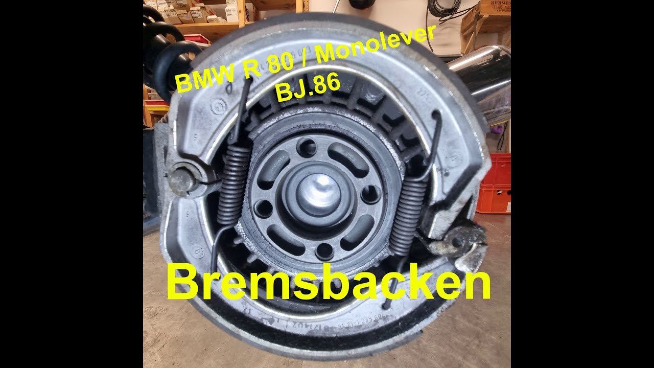 BMW R80 / Monolever Trommelbremse erneuern inkl. Revision der ...
