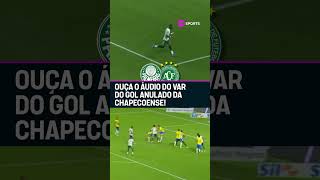 ESSE FOI O MOTIVO DA ANULAÇÃO DO GOL DA CHAPECOENSE CONTRA O PALMEIRAS!! 👀🔈 #shorts
