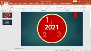 PowerPoint Training |How to Create a Happy New Year Countdown Timer Animation in PowerPoint