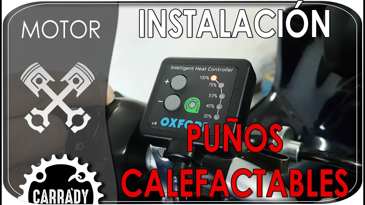 Instalación puños calefactables Oxford hotgrip sport 