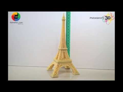 Liquid Crystal 3D Printer Eiffel Tower Timelapse