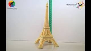 Liquid Crystal 3D Printer Eiffel Tower Timelapse