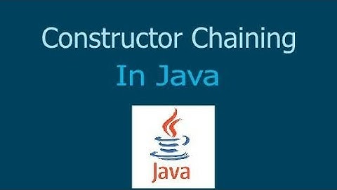 Constructor Chaining in java.
