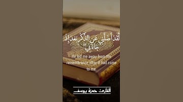 القارئ حمزة يوسف | وَيَوْمَ يَعَضُّ الظَّالِمُ عَلَىٰ يَدَيْهِ | تلاوة خاشعة تريح القلب