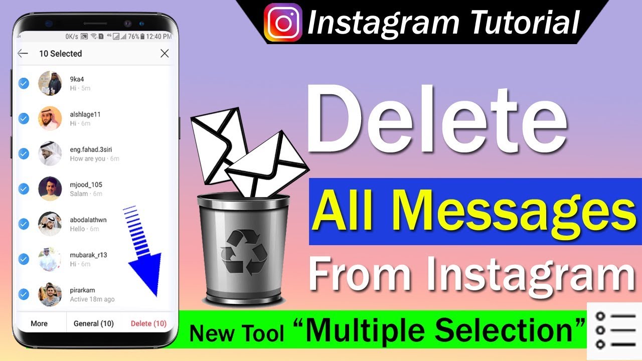 How To Delete All Messages From Instagram