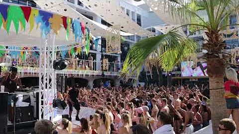 Carnage!!! Rudimental Free from desire at Ibiza Rocks pool party