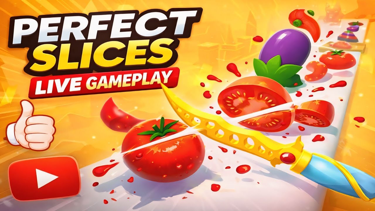 Perfect Slices Live Now 🔪🍅 Gameplay #5 #live #gaming #shortslive #viral #trending
