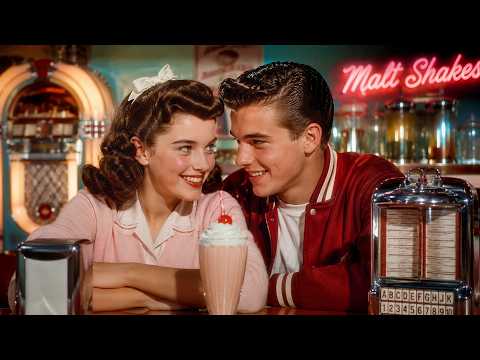 Falling in Love at the Malt Shop 1957 💗 1950s Americana Doo-Wop Love Song