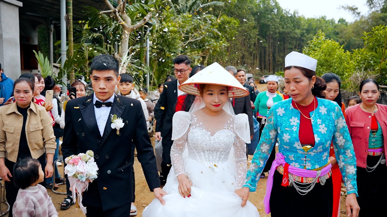 Đám cưới Dân tộc Mường Hoà Bình, cô dâu người Tày xinh đẹp