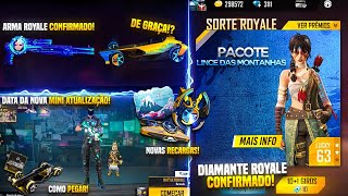 CALENDÁRIO SEMANAL! ARMA E DIAMANTE ROYALE CONFIRMADO, SKIN DE GRAÇA, MINI ATUALIZAÇÃO E MUITO MAIS!