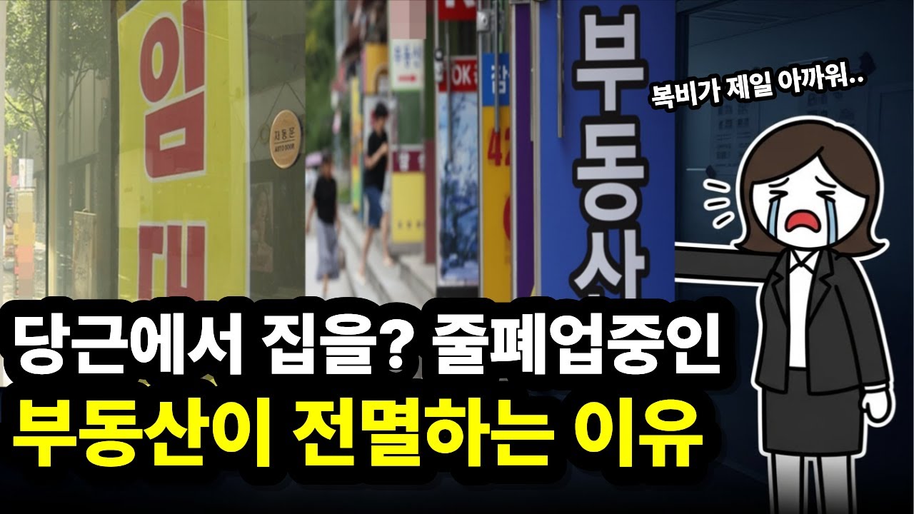 국민자격증 55만명 공인중개사..줄폐업중인 부동산이 몰락하는 진짜이유