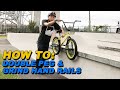 5 STEPS TO LEARNING Double Peg Grinds + HAND RAILS | BMX HOW TO