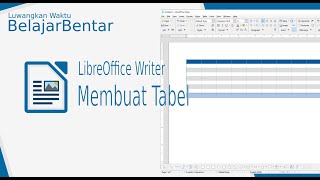 Belajar Libreoffice Writer Membuat Tabel