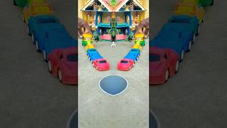 CNG Mobil Auto pushing red blue Green And cartoon mixture car in pit #jcbtoy #jcb #jcbjcb