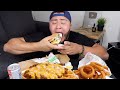 Mukbang: Double Cheeseburger, Onion Rings & Chili Cheese Fries