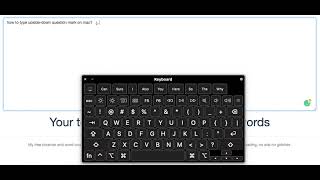 How to Type Upside Down Question Mark on MacBook screenshot 2