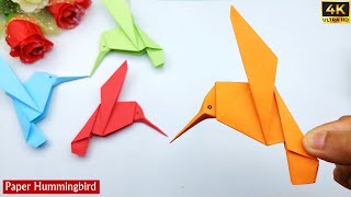 How to Make a Paper Bird | Origami Hummingbird | Easy Paper Crafts For School Projects