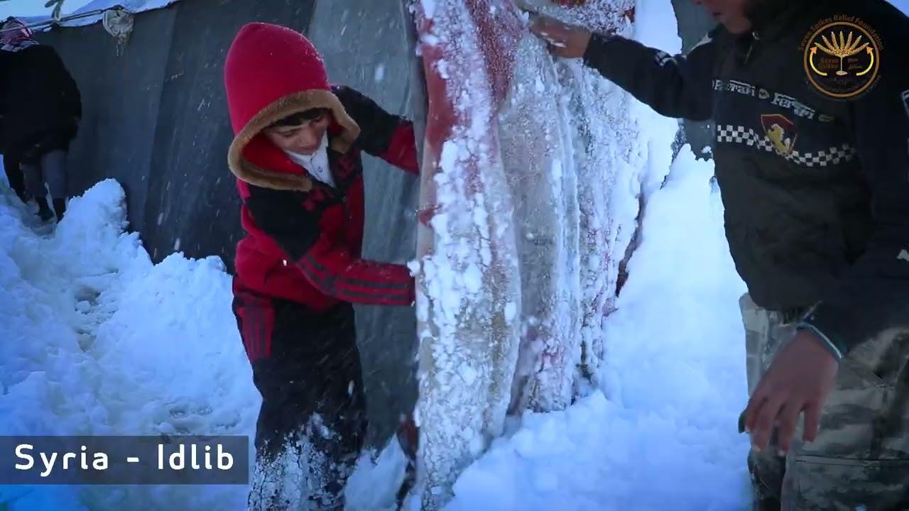 Charcoal direly needed to keep displaced Syrian families warm in adverse weather conditions