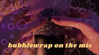 ASMR crinkly bubblewrap on the mic 💆‍♀️ (crinkles, sticky fingers, no talking)